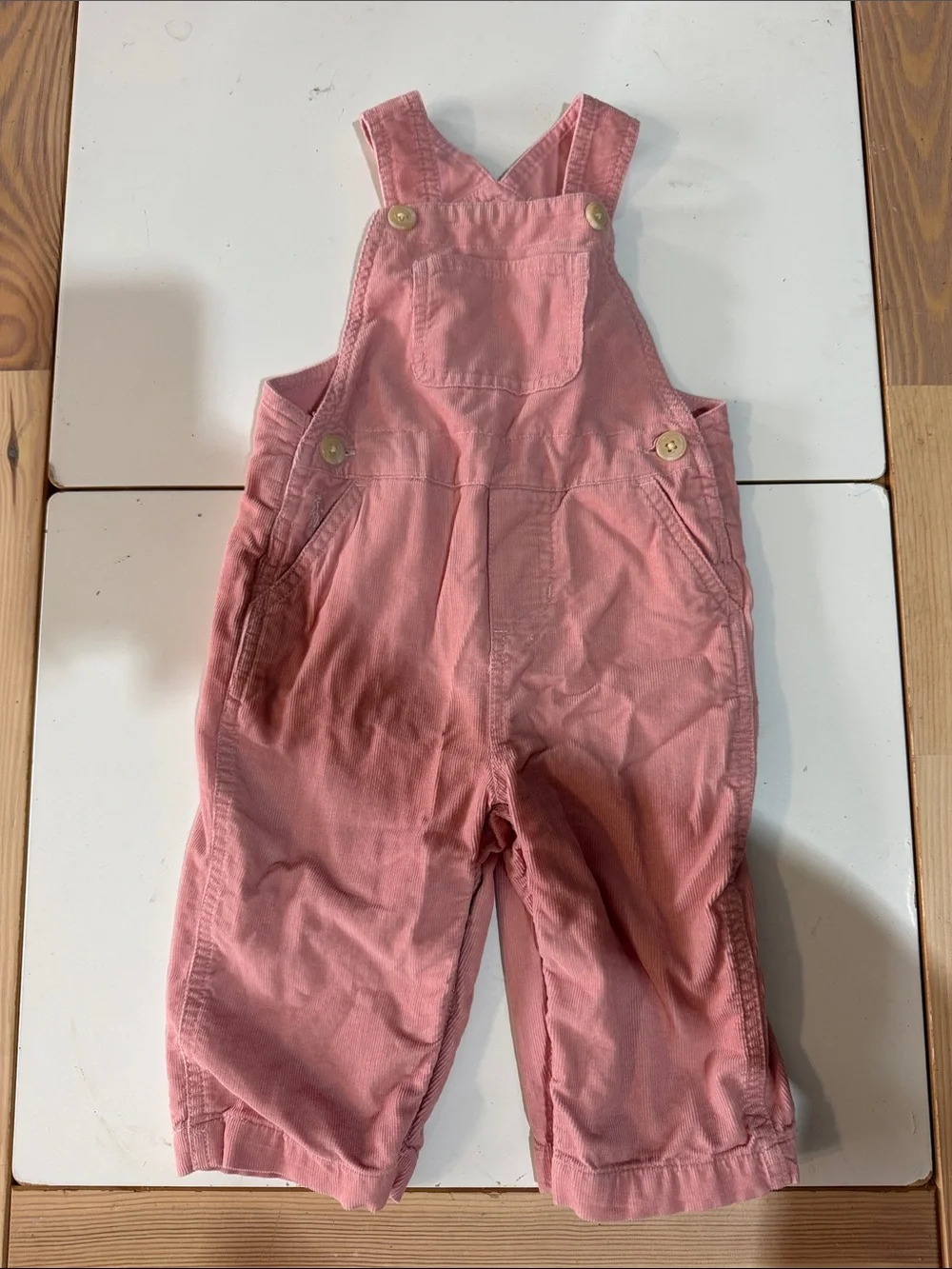 Ralph Lauren Pink Corduroy Kids Overalls